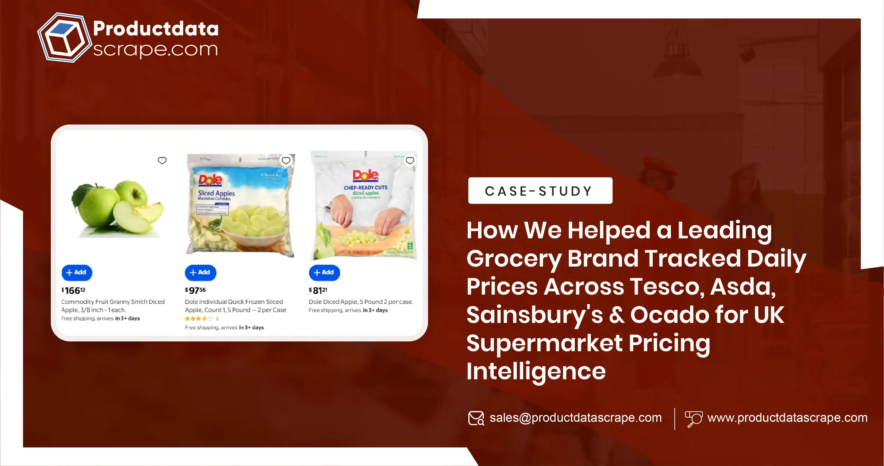 How We Helped a Leading Grocery Brand Tracked Daily Prices Across Tesco, Asda, Sainsbury's & Ocado for UK Supermarket Pricing Intelligence